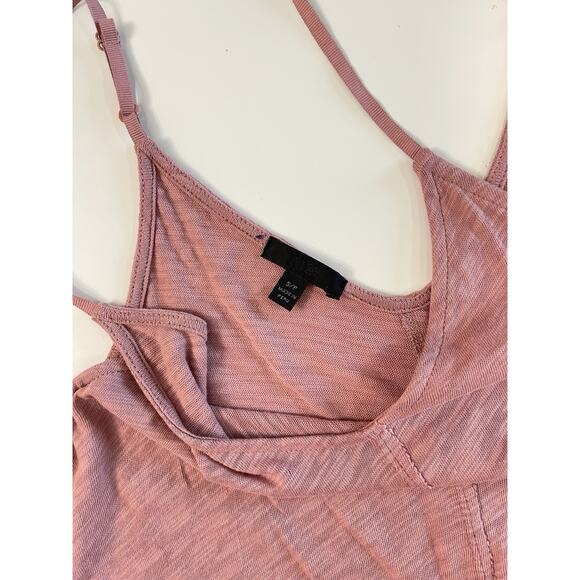 ATM Anthony Thomas Melillo Pink Cotton Jersey V-Neck Midi Slip Maxi Dress Sz S - Picture 4 of 5